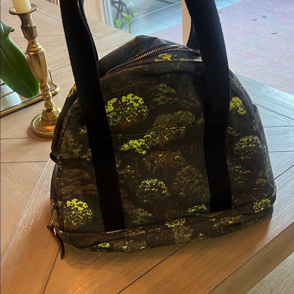 Kate Spade Black and Green Duffel Bag